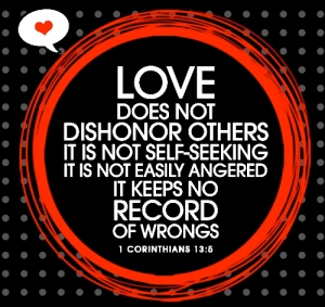 Love does not dishonor